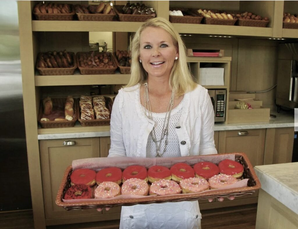 Mindy Hildebrand on opening day of her wildly successful River Oaks Donuts. Now she is Donald Trump’s ambassador to Costa Rica selection. (Photo by Shelby Hodge)
